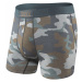 Pánské boxerky Saxx Vibe Boxer Brief grey supersize camo