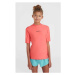 O'Neill ESSENTIALS Dívčí plavecké tričko, lososová, velikost