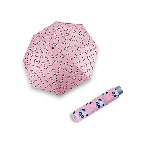 Doppler Mini Light Panda Kids - dětský skládací deštník růžová