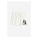 H & M - Teplákové šortky's potiskem - bílá