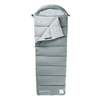 Naturehike Pratelný spacák M180 s kapucí, 1200 g, šedý, pravý