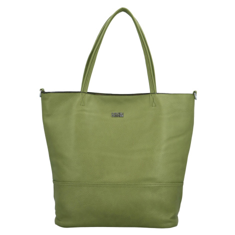 Trendy dámská koženková kabelka Lisabeth, zelená Coveri