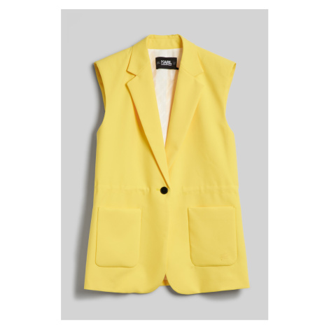 Sako karl lagerfeld tailored gilet elfin yellow