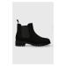 Semišové kotníkové boty Polo Ralph Lauren Bryson Chls pánské, černá barva, 812913541001