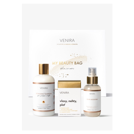 VENIRA beauty bag - kapsle pro vlasy (80 kapslí), šampon pro podporu růstu vlasů (300 ml), vlaso