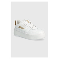 Kožené sneakers boty Fila FXVENTUNO bílá barva, FFW0348