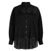 Košile karl lagerfeld kl monogram cotton shirt černá