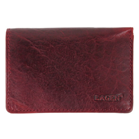 Lagen Dámská kožená peněženka LM-22521/T vínově červená