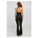 Urban Classics / Ladies Stretch Interlock Neckholder Jumpsuit black