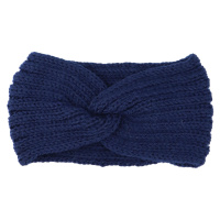 Pohodlná pletená čelenka Elefo, tmavě modrá