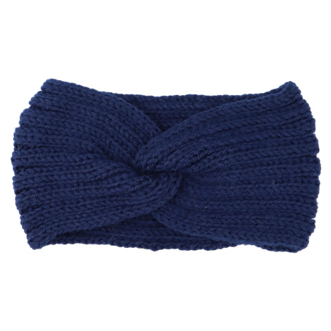 Pohodlná pletená čelenka Elefo, tmavě modrá Delami