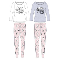 Snoopy - licence Dívčí pyžamo - Snoopy 5204558, šedý melír / světlonce růžová Barva: Šedá