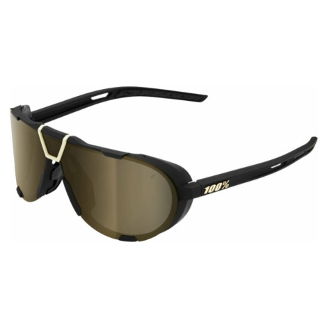 100% Westcraft Soft Tact Black/Soft Gold Mirror Cyklistické brýle