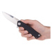 Zavírací nůž ANV® Z100 G10 Liner Lock – Černá rukojeť, šedá čepel - Stone Wash