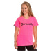 Meatfly dámské tričko Ladies MF Logo Neon Pink | Růžová