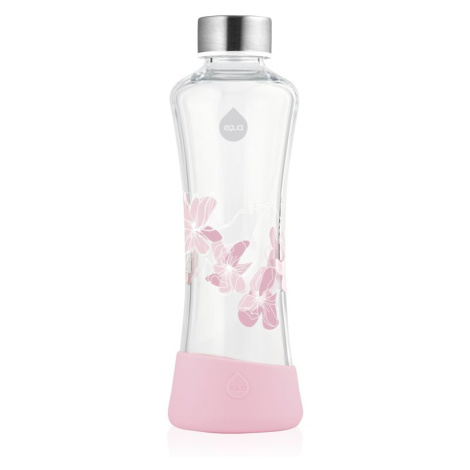 Equa Glass skleněná láhev na vodu barva Magnolia 550 ml