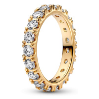 Pandora Třpytivý pozlacený prsten Shine Timeless 160050C01