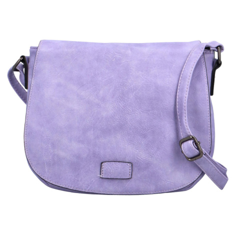 Menší dámská crossbody s velkou klopou Rashida, fialová