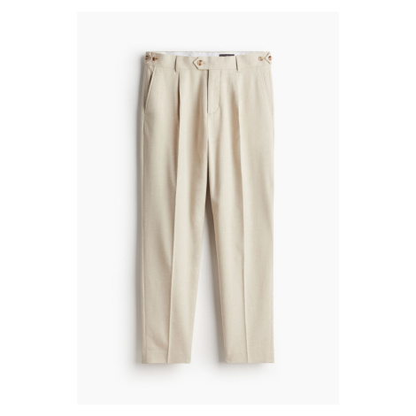 H & M - Společenské kalhoty Regular Fit - béžová H&M