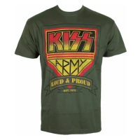 Tričko metal pánské Kiss - ARMY Distressed Logo - HYBRIS - ER-1-KISS009-H71-7-DG