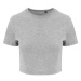 Just Ts Dámský crop top JT006 Heather Grey