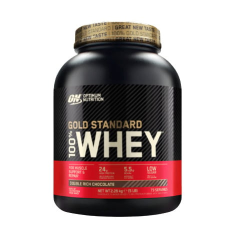 Optimum Nutrition 100% Whey Gold Standard, lahodná jahoda 2270 g