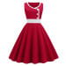Vintage šaty 50.-60. leta s ozdobnými knoflíky