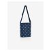 Tmavě modrá dámská puntíkovaná kabelka přes rameno Reisenthel Shoulderbag S Mixed Dots Blue