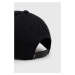 Bavlněná baseballová čepice Vans černá barva, s aplikací