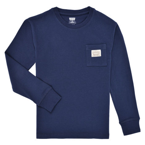 Levis LVB LONG SLEEVE POCKET TEE Tmavě modrá Levi´s