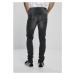 Jeansy Urban Classic Slim Fit Zip Jeans - real black washed