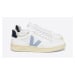 Veja V-12 Leather White Steel Nautico