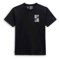 VANS-OFF THE WALL STACKED TYPED SS TEE-BLACK Černá