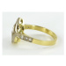 Luxusní zlatý prsteny s diamanty 0029 + DÁREK ZDARMA