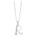 Preciosa Stříbrný náhrdelník písmeno "R" 5380 00R (řetízek, přívěsek)