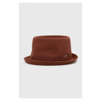 Klobouk Kangol hnědá barva