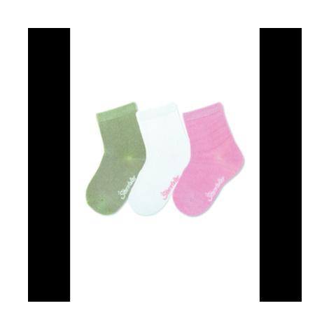 Sterntaler Ponožky 3-pack Uni Bamboo Pale Pink