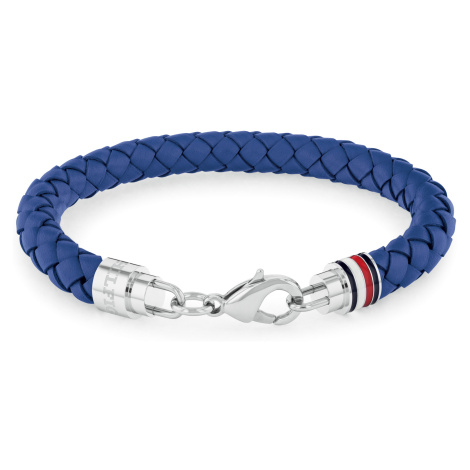 Tommy Hilfiger Elegantní pánský náramek z modré kůže 2790548