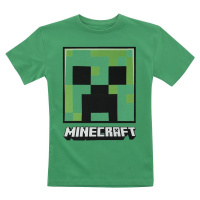 Minecraft Kids - Creeper Face detské tricko zelená