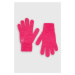 Dětské rukavice United Colors of Benetton růžová barva