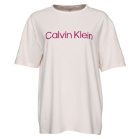 Calvin Klein S/S CREW NECK Dámské pyžamové triko, bílá, velikost