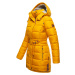 Dámský zimní kabát prošívaný kabát Daliee Navahoo - YELLOW