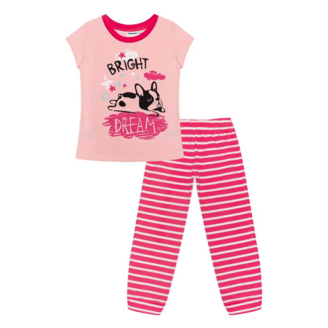 Dívčí pyžamo - Winkiki WKG 11048, růžová/ proužek Barva: Růžová