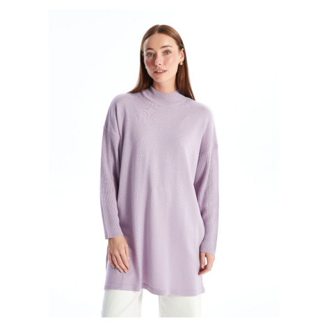 LC Waikiki Half Turtleneck Plain Long Sleeve Women's Knitwear Tunic