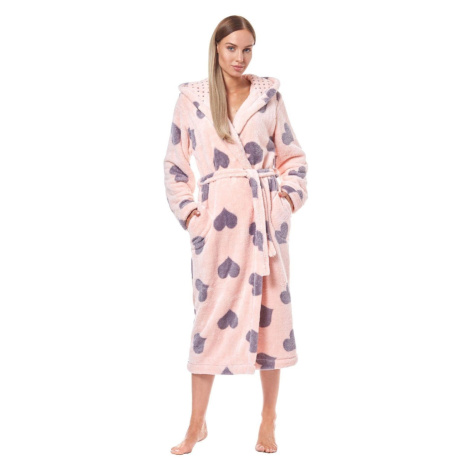 Dámský župan Kola long pink - L&L L&L Collection