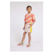 Dětská bavlněná sukně Kenzo Kids růžová barva, mini