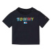 Kojenecké tričko Tommy Hilfiger tmavomodrá barva, s potiskem