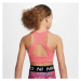 Nike DRI-FIT SWOOSH Dívčí sportovní podprsenka, růžová, velikost