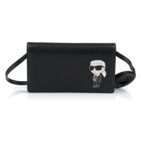 Peněženka karl lagerfeld k/ikonik 2.0 leather flap woc černá