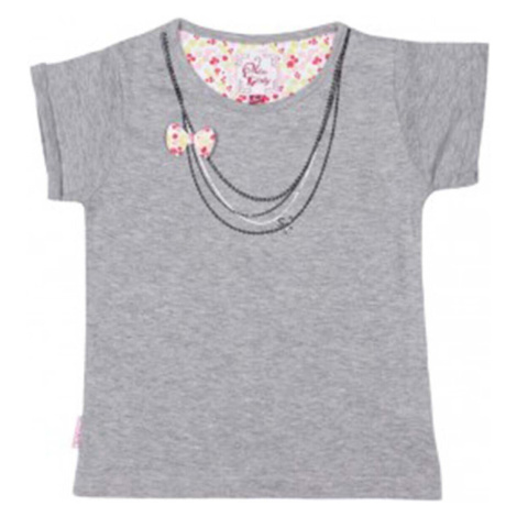 Miss Girly T-shirt manches courtes fille FABETTY Šedá